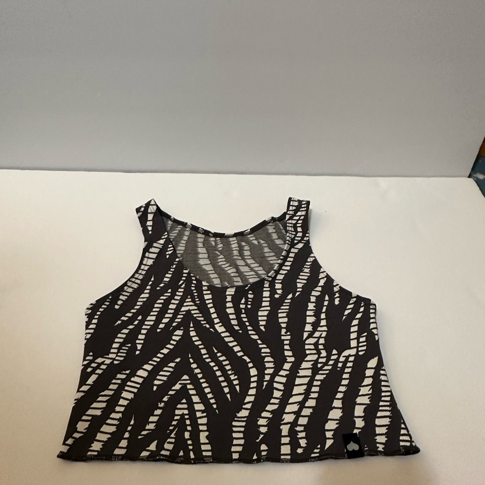 Booty by Brabants | Cropped Zebra Print Women's Tank Top